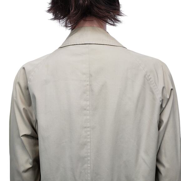 Vintage Clipper Mist All Weather Trench Coat Removable Fur Lined Iconic 44 R - Picture 10 of 12